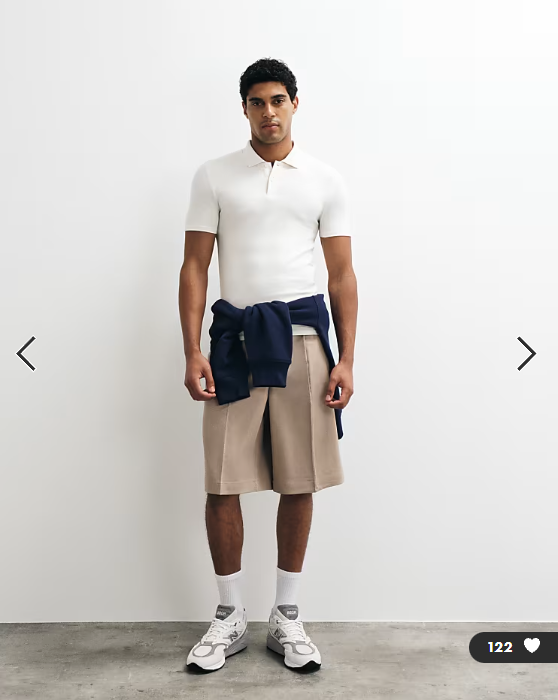 ASOS DESIGN Essentials muscle fit polo in cream pique.
