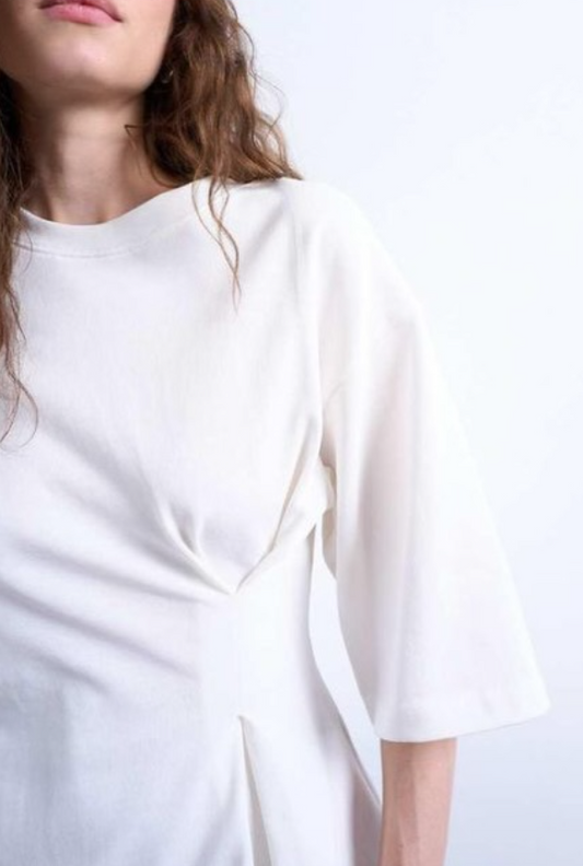 TOPSHOP Cinch Waist Structured Tee in