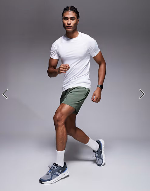 4505 muscle fit seam detail quick dry base layer in white.