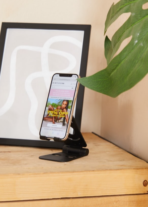 Black Adjustable Phone Holder