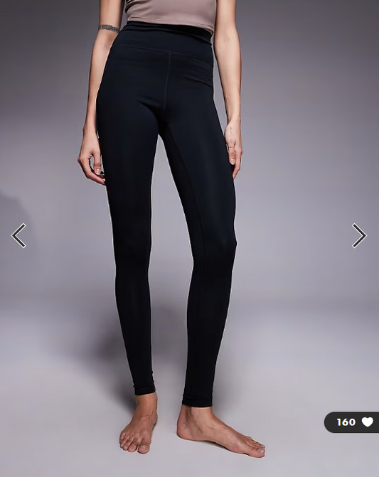 4505 Tall Icon soft touch high waist yoga leggings in black
