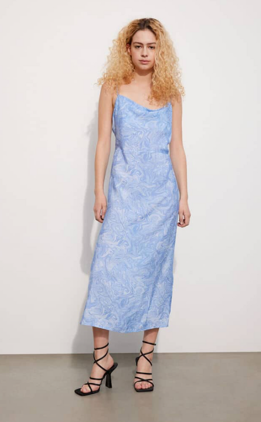Enkrystle SL Midi Dress Aop 6891