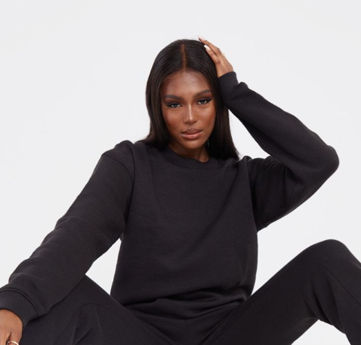 Tall Black Ultimate Basic Oversized Sweatshirt