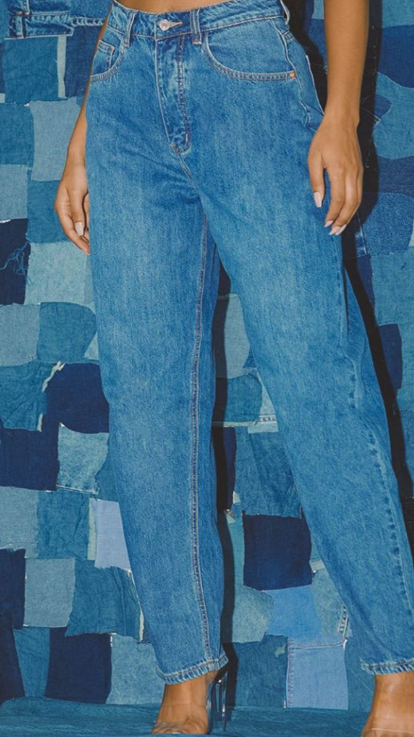 Plt Mid Blue Boyfriend Jean