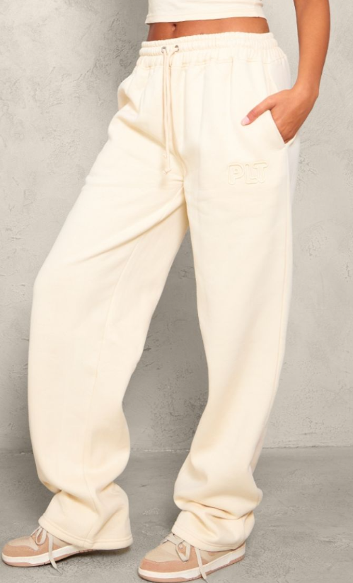 Tall Stone Embroidered Wide Leg Joggers