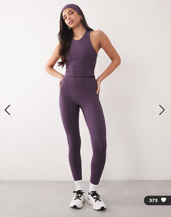 4505 Icon soft touch racer back vest with inner bra and removable padding in heather