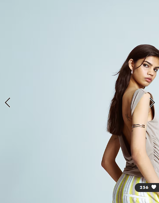 Topshop cupro cowl back tank top in taupe