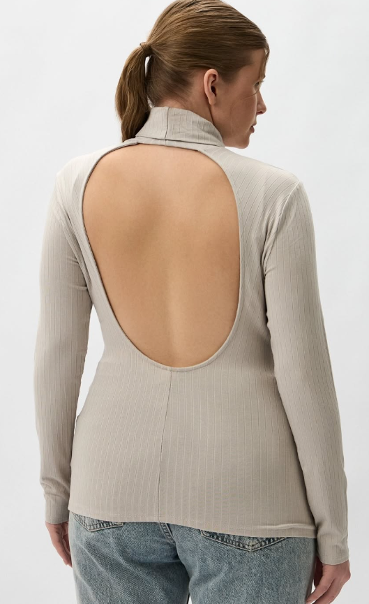 H&M - High Neck Open Back Top