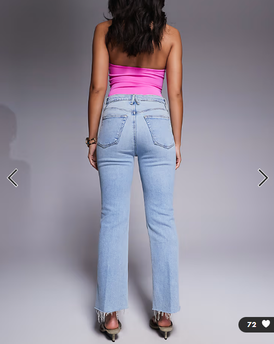 Good American good standard kick flare jeans in blue
