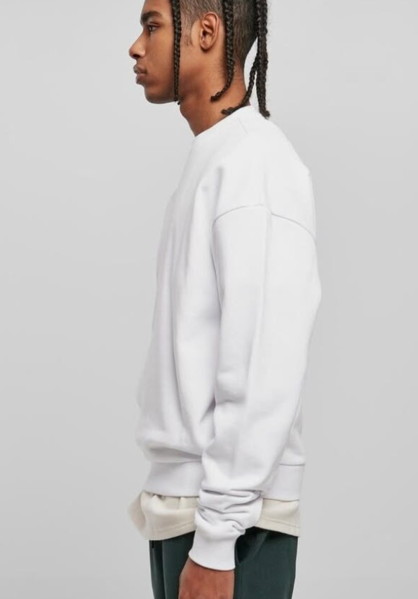 Urban Classics Ultra Heavy Crew White Sweatshirt