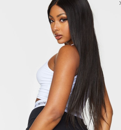 Essential White Racer Neck Crop Top