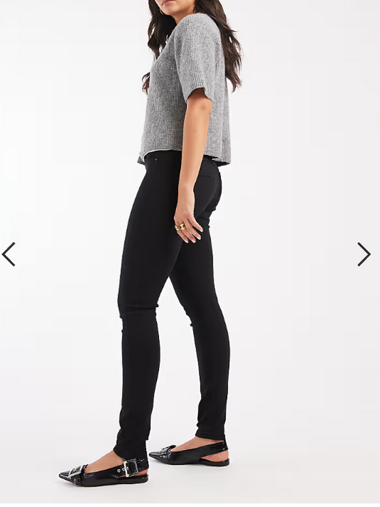 ONLY Royal high waisted skinny jeans in black