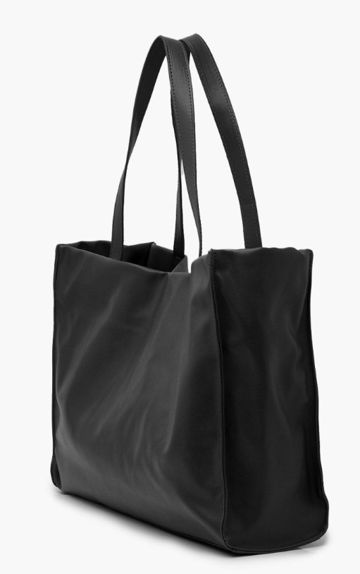 Soft Shopper Tote Bag - black