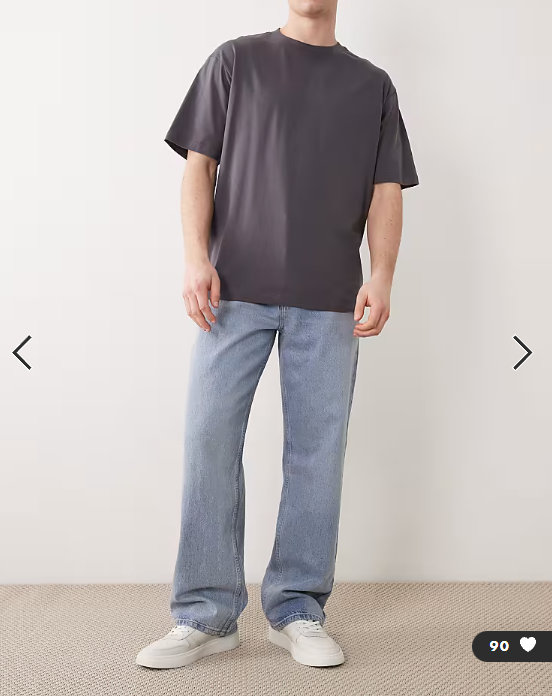 Asos design essentials t shirt asphalt