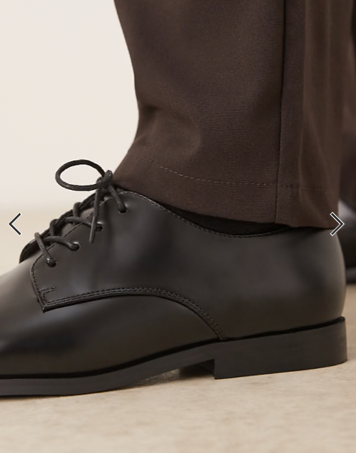 ASOS DESIGN lace up shoes in black