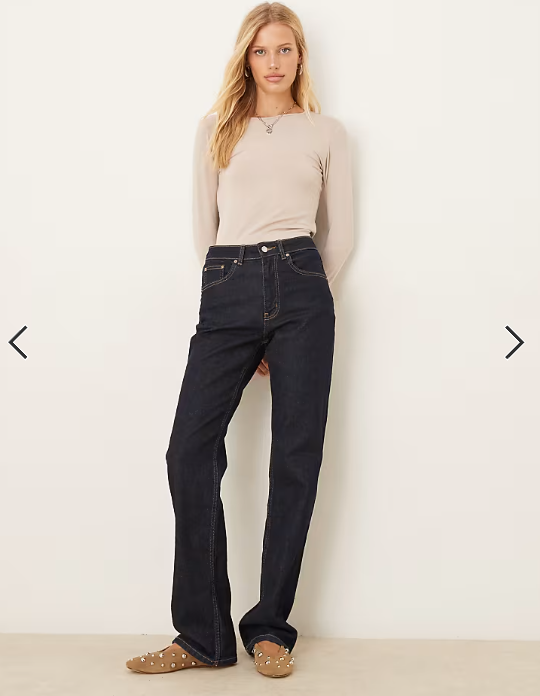 JDY o-neck long sleeve top in stone