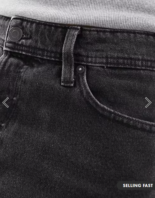 Jack & Jones Eddie loose jeans in washed black