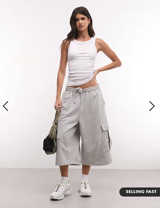 Weekday rib fitted tank top in white