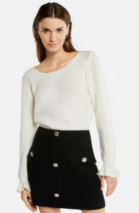 Moegan - 232-milva - Sweater - Ivoire