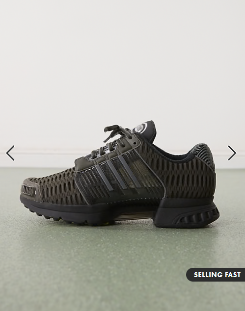 adidas Originals Climacool trainers in dark green and black