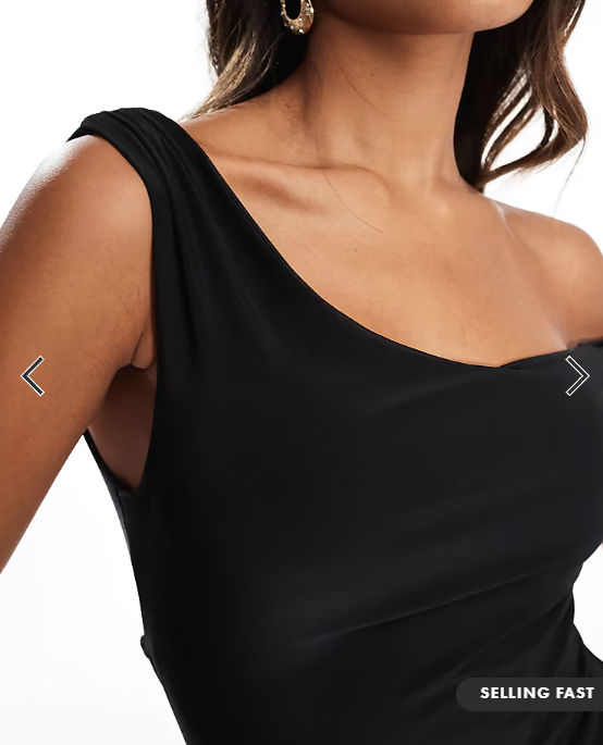 ASOS DESIGN twist shoulder with lace up back maxi dress in black