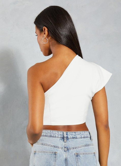 One Shoulder Structured Asymmetric Top