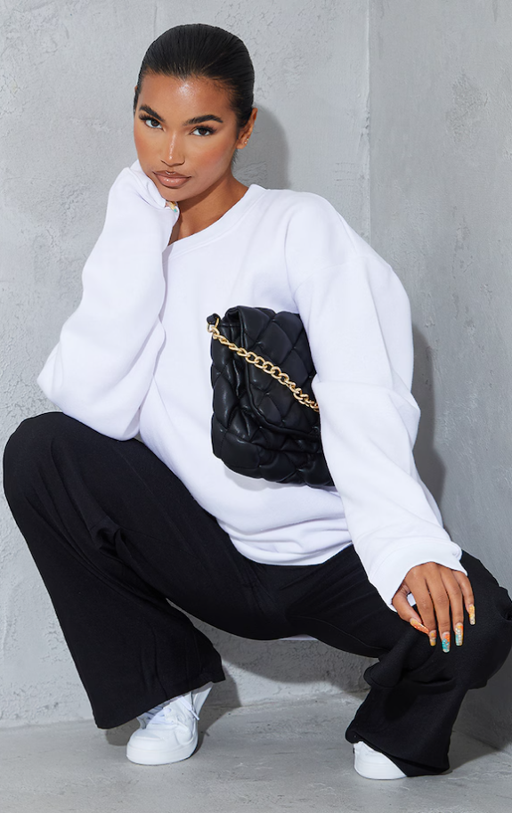 White Ultimate Oversized Sweatshirt