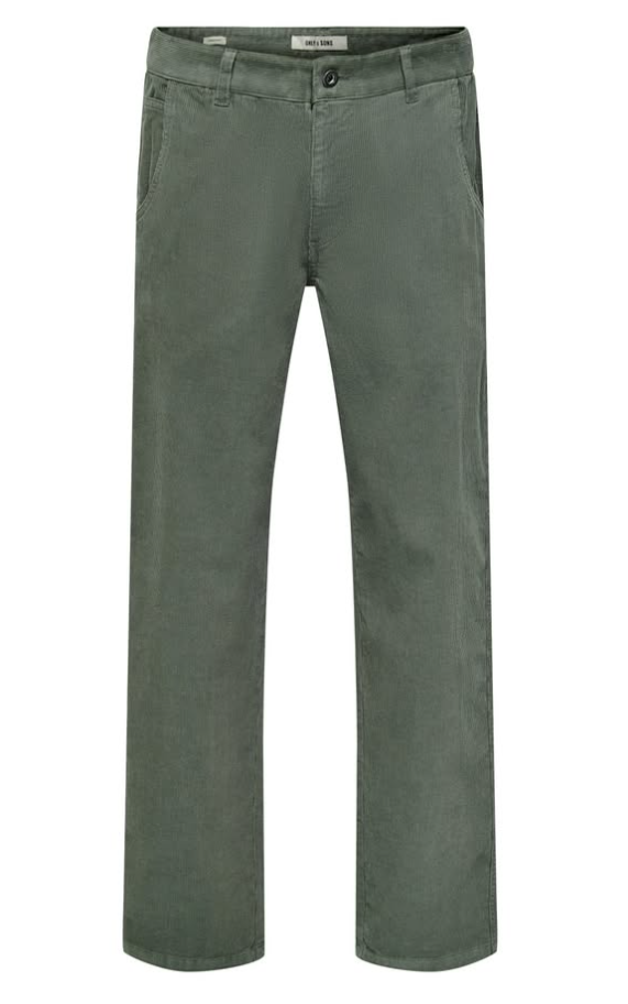Only ONSEDGE STRAIGHT FIT CORDUROY TROUSERS