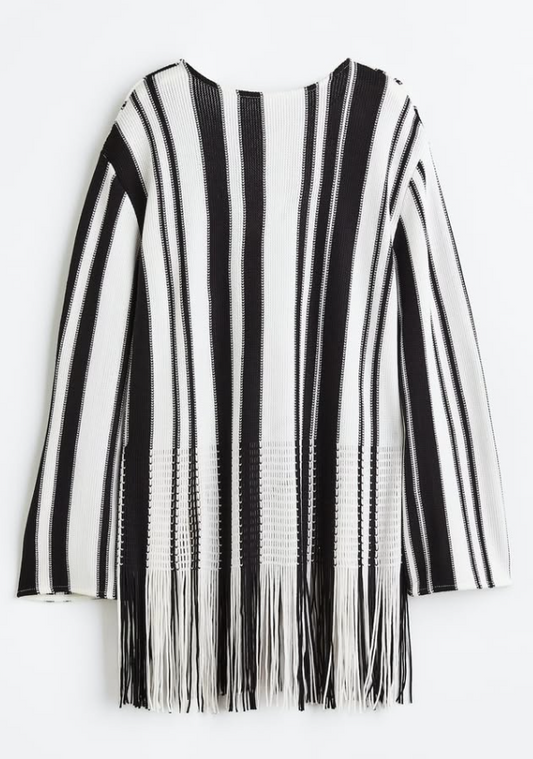 H&M - Oversized Fringe Hem Top