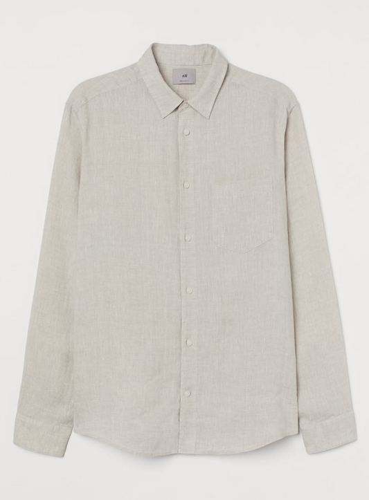 H&M - REGULAR FIT LINEN SHIRT