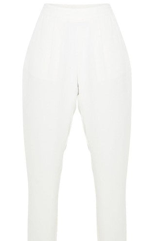 Cream Tailored Trousers