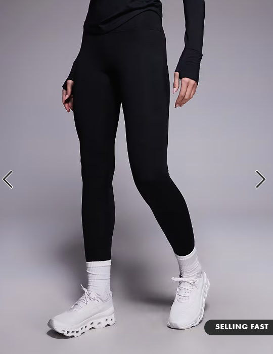 4505 Icon thermal high waist running leggings in black