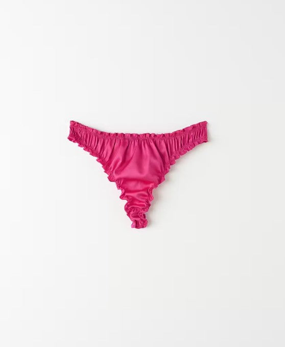 Eva satin string - pink