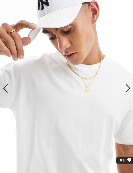 New Look oversized t-shirt in white
