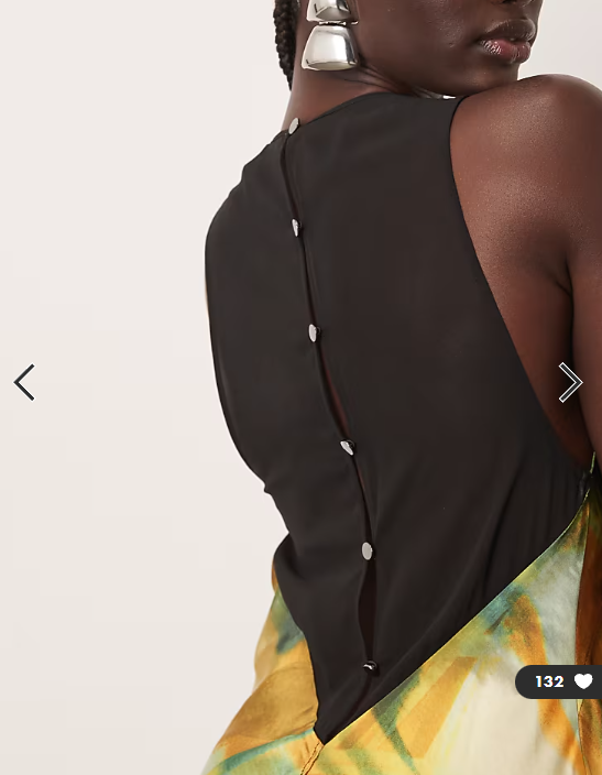 ARRANGE sheer panelled bias cut maxi dress in marble print