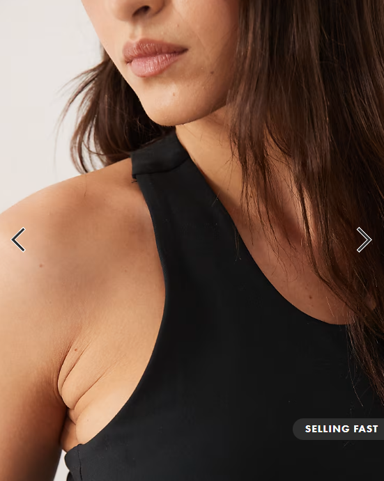 4505 Icon soft touch racer back vest with inner bra and removable padding in black