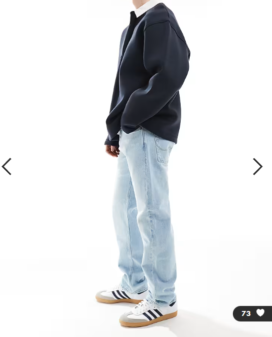 Jack & Jones Chris straight rigid jeans in light blue wash