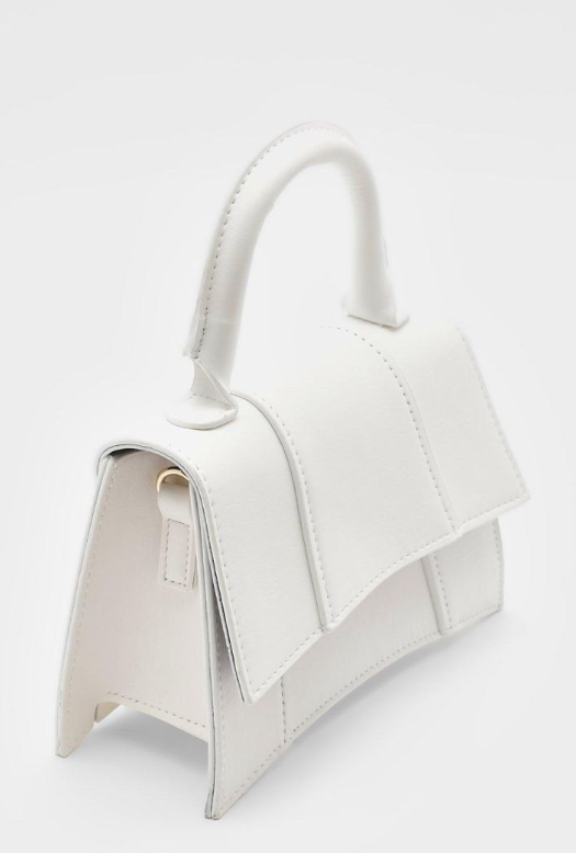 Boohoo Curve Grab Bag - white