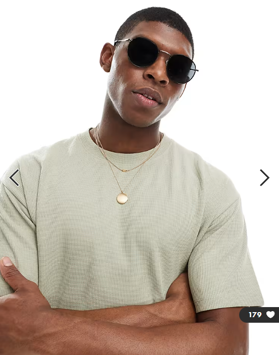 ASOS DESIGN round 90s sunglasses with smoke lens and metal frame in gunmetal