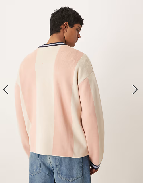Prohibited overdrive knitted long sleeve jumper in pink