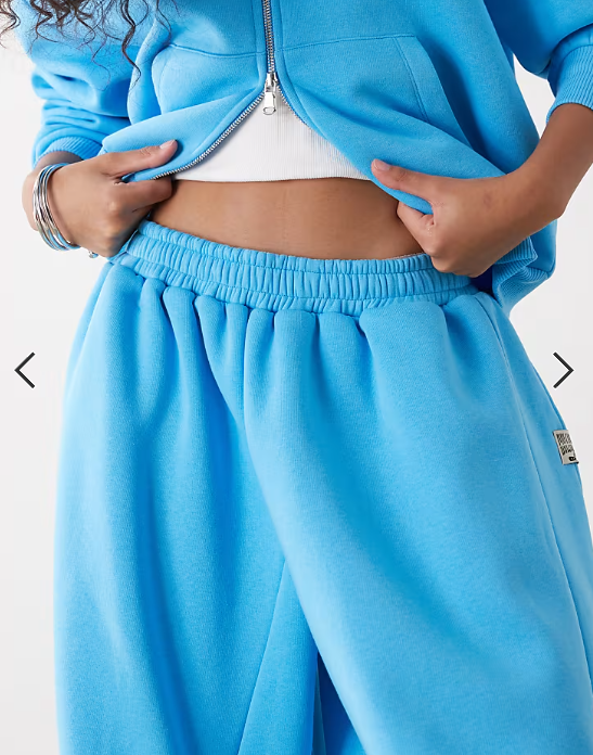 COLLUSION XL baggy jogger co-ord in blue