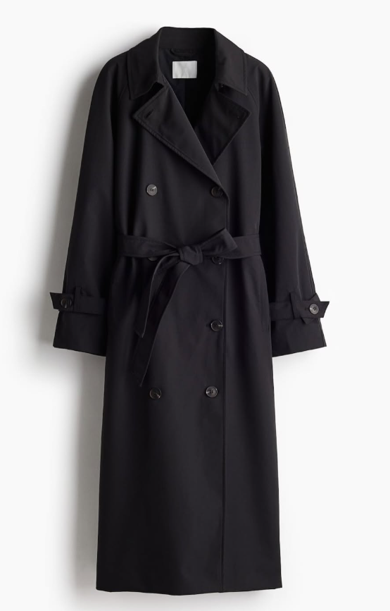 H&M-DOUBLE-BREASTED TRENCHCOAT