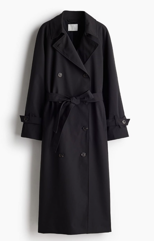 H&M-DOUBLE-BREASTED TRENCHCOAT