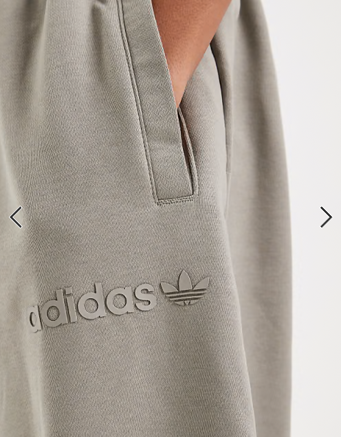 adidas Originals linear logo joggers in khaki