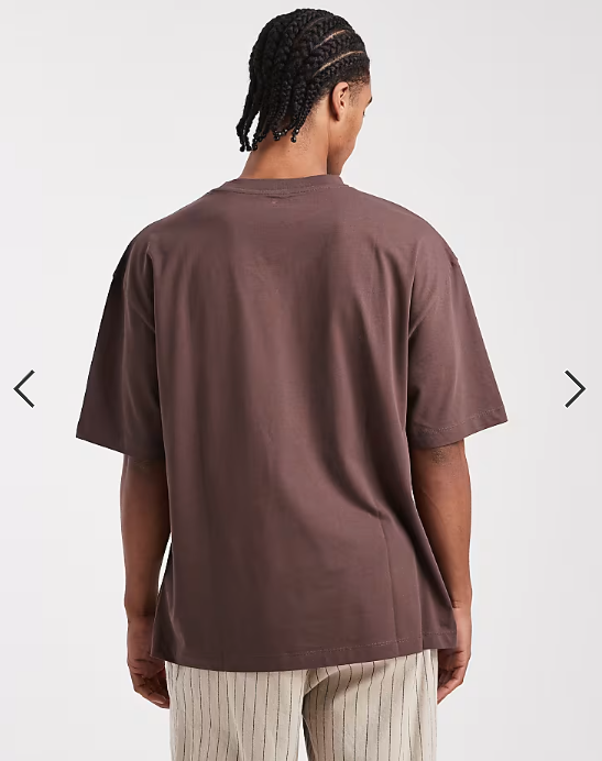 ASOS DESIGN Essentials 2 pack oversized t-shirts in brown and cream