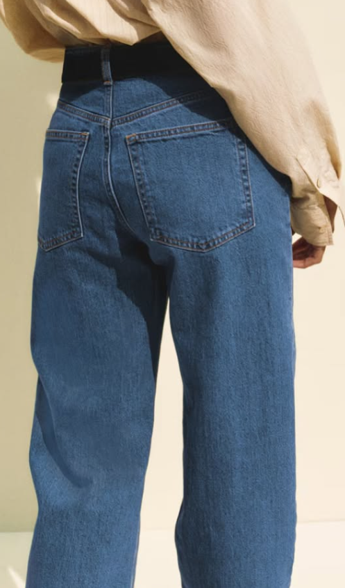 H&M - HARPER HIGH RISE WIDE LEG JEANS- Denim Blue