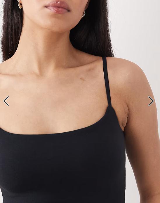 Abercrombie & Fitch bra free 90s seamless tank top in black