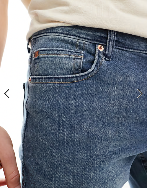 ONLY & SONS Edge straight fit carpenter jean in dark wash blue
