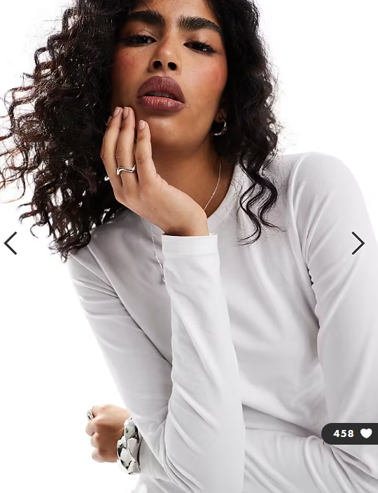 JJXX Gigi long sleeve t-shirt in white