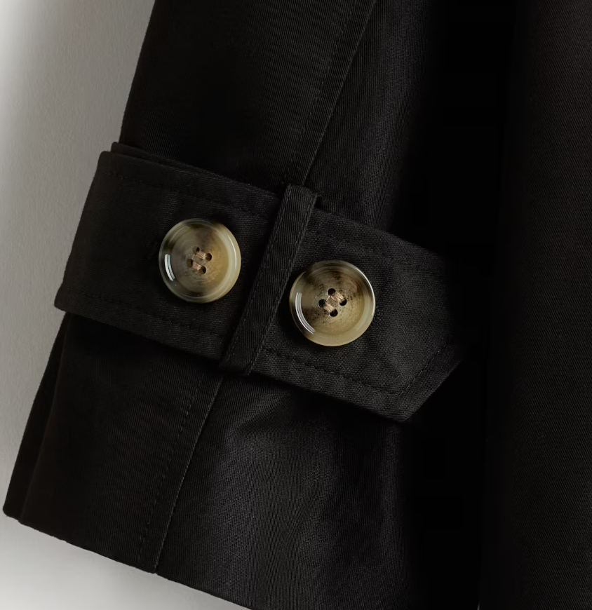 H&M Tie-Belt Twill Jacket